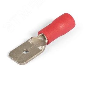 Разъём плоский кабельный изолированный "папа" РПИ-П 1.5-(6.3) серия ПРОФИ КВТ