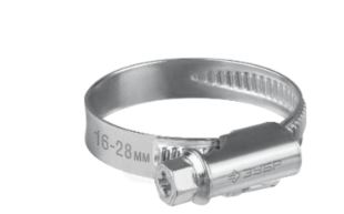 ЗУБР Х-9Н,50 - 70мм,накатная лента 9 мм,цинк,50 шт,червячный хомут