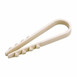 Дюбель-хомут (нейлон) 11-18 круглый белый (100шт/упак) РосДюбель