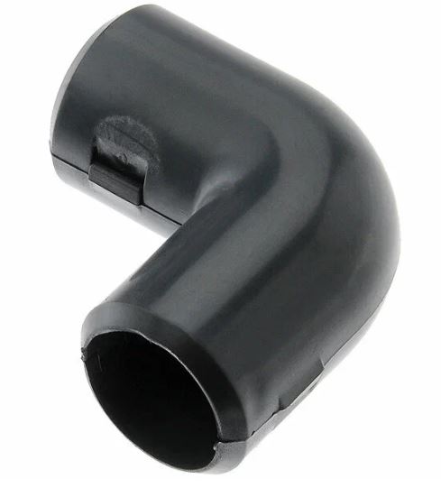 Угол соед. 90град. для трубы 20мм черный Ruvinil У01220Ч