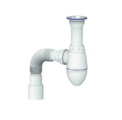  A120 Сифон "Unicorn"для  умывальника с литым выпуском (с гибким отводом) 