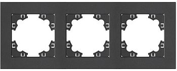 Рамка 3-x местная графит Афина