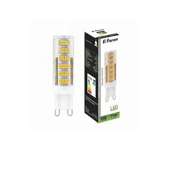 Лампа светодиодная LED 7вт 230в G9 4000К капсульная