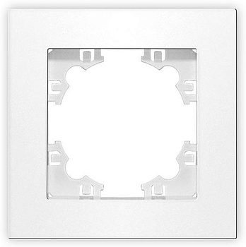 Рамка 1-но местная белый Афина