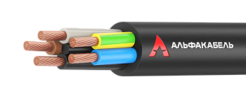 Кабель силовой медный КГВВГнг(А)-LS 4x1,5 ГОСТ Альфакабель