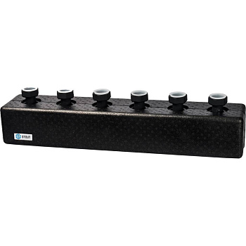 STOUT Стальной распределительный коллектор 3 отопительных контура. В теплоизоляции DN25