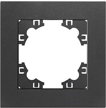 Рамка 1-но местная графит Афина