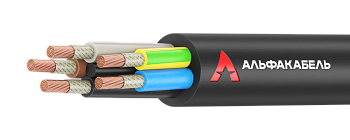 Кабель силовой медный ВВГ-нг(А)-LS 5х1,5 АЛЬФАКАБЕЛЬ ГОСТ