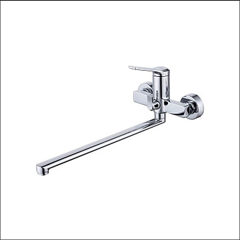 Смеситель для ванны сдлинным изливом IDDIS