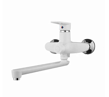Смеситель для ванны из высокопрочного пластика Белый PL6-006E