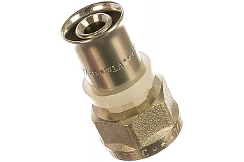 Пресс соединитель м/пл "Valtec" 16х1/2" вн./рез.