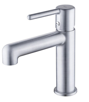 Смеситель для умывальника,хром матовый,Aiger,IDDIS