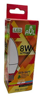 Лампа с/д PRE SV LED 8W 4K E27 (100)