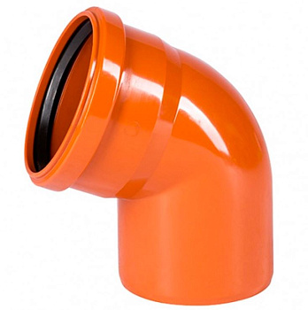 Отвод канализационный "Россия" (наружный) (110х67°)