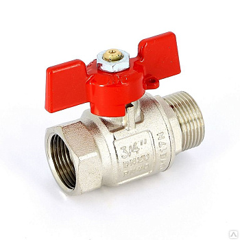 Кран шаровый HLV Optima вн/нар 3/4 бабочка