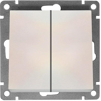 Выключатель жемчуг 2-кл Афина