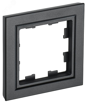 IEK BRITE BASE Черный Рамка 1-м РУ-1-БрЧ