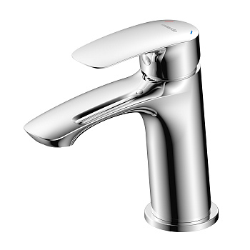 Смеситель для умывальника, глянцевый хром, Rora, Milardo