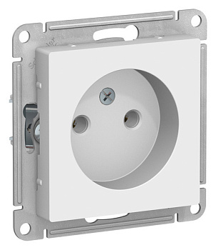 Systeme Electric Atlas Design Механизм розетки 1-м СП без зем 16А белый
