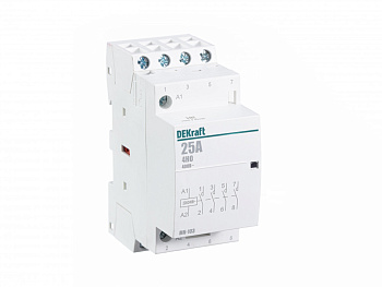 Dekraft Модульный контактор 4НО 25А 230В МК-103