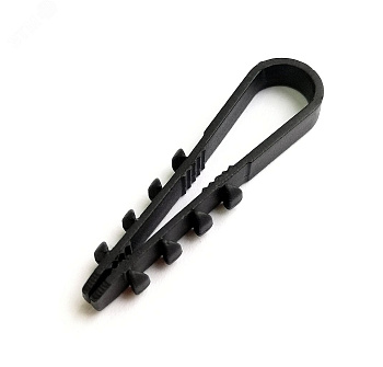 Дюбель-хомут ДХ 5-10 чёрный (100 шт/упак.)