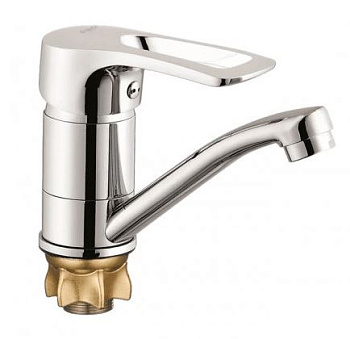 PED4-B181, смеситель для умывальника на гайке 15 см латунь