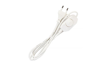 Шнур с плоской вилкой и диммером Smartbuy, 1,7 метра белый ШВВП 2х0,75мм2