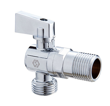 Кран PROFACTOR угловой нар.-нар. 1/2"х3/4" для подкл. с/т приборов