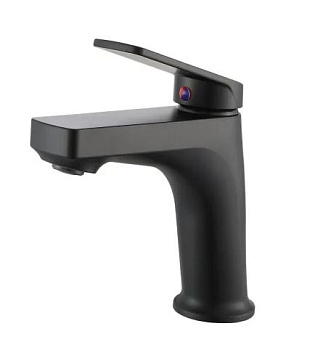 PL7BL-001F Смеситель для умывальника из высокопрочного пластика-Черный