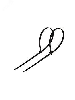 Хомут-стяжка кабельная нейлоновая 300x4.8 мм, черный, упаковка 100 шт.  Rexant