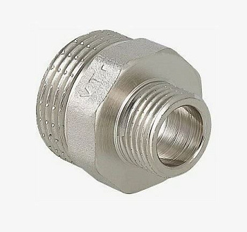 Ниппель переходник VIEIR 1х1/2 нар.нар. резьба никель