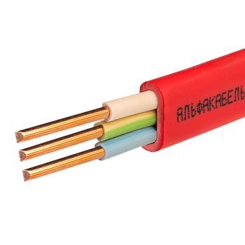 АльфаКабель Кабель силовой медный ВВГп-нг(А)-LS 3х1,5 ГОСТ ALFAPRO