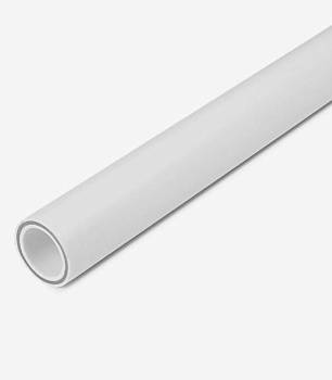 Труба Россия (белый, стеклов. серый PN20 SDR7.4) (20)   2М