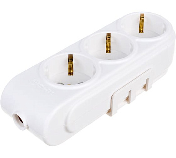 Колодка удлинителя 3-м с заземл. защ. шторки Makel