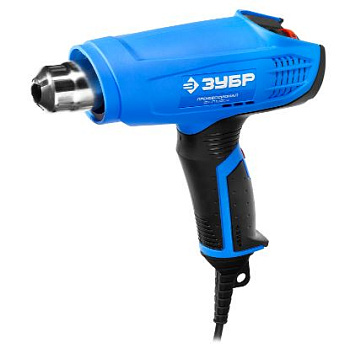 Фен технический (строительный), ЗУБР Профессионал ФТ-П1800 К, керамич изолят, электр регул темп-ры, 