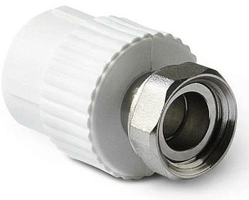 Муфта с накидной гайкой "RTP" - белая (25х1")