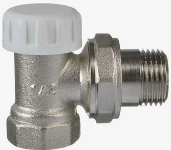 Клапан запорный для радиатора "Thermofix" (нижний,угловой 1/2)