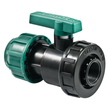 Кран шаровой муфта - вн./рез. ПНД "POELSAN"(32х3/4")