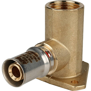 STOUT Угольник настенный с креплением удлинённый 1/2 х16 для металлопластиковых тр