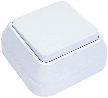 Выключатель 1-кл. ОП 10А IP20 бел. Makel 45101