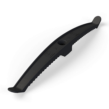 Промрукав Держатель кабеля двусторонний для прямого монтажа черный (20 шт/120 шт уп/кор)