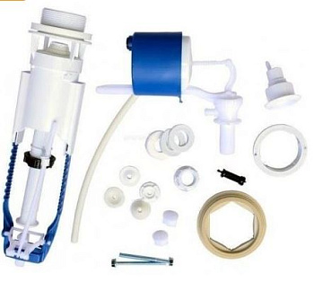 Арматура для бачка в сборе "Уклад" (нижний подвод, шток-хром) А 110.57.14.3