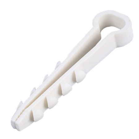 Дюбель-хомут (прямоугольный) 14-6мм нейл. бел.