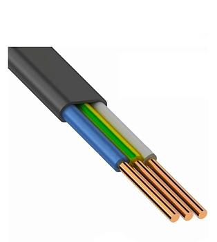 Кабель силовой медный ВВГпнг(А)-LS 3х1,5 АЛЬФАКАБЕЛЬ ГОСТ плоский 100м