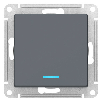 Systeme Electric AtlasDesign Грифель Выключатель 1-клавишный с подсветкой, сх.1а, 10АХ, механизм