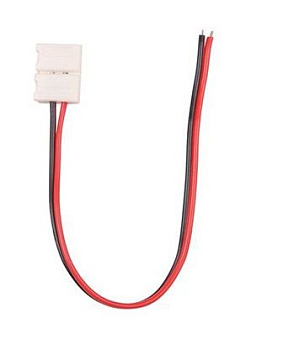 Коннектор для ленты SMD5050 с проводом одинарный, 2pin-10mm30mm-1