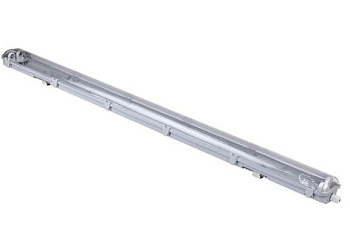Свет-ик линейный G13/T8 LEP IP65, 2*20W 1.2м. серый, прозр. расс-ль