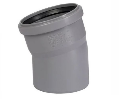 Отвод канализационный (110х15°)