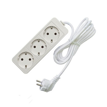 Удлинитель 3х3м без заземл. 10А IP20 2.2кВт ПВС Союз 