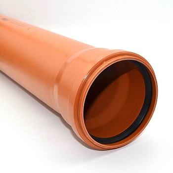 Труба канализационная 110х2м СИНИКОН (рыжая)
